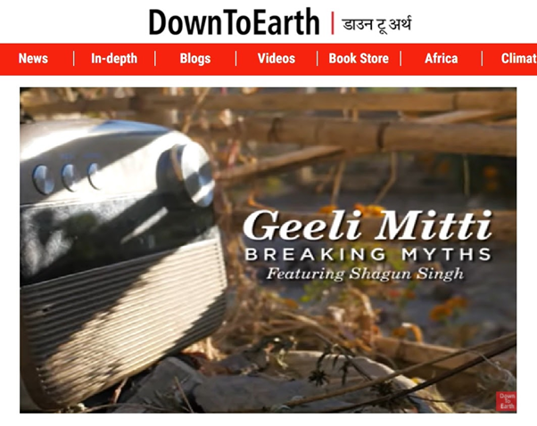 Down To Earth: Geeli Mitti breaking myths featuring Shagun Singh. Geeli Mitti featured on Down To Earth.